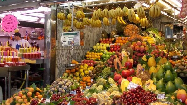 Барселона Испания рынок продукты