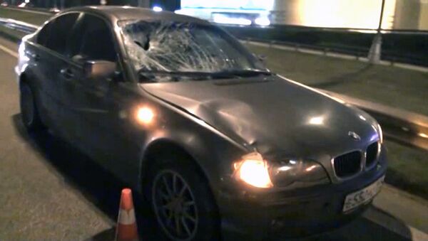 Женщина на BMW насмерть сбила пешехода. Кадры с места аварии