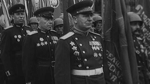 Парад Победы на Красной площади 24 июня 1945 года. Архивные кадры