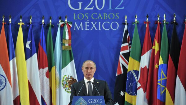 В.Путин на саммите большой двадцатки в мексиканском Лос-Кабосе