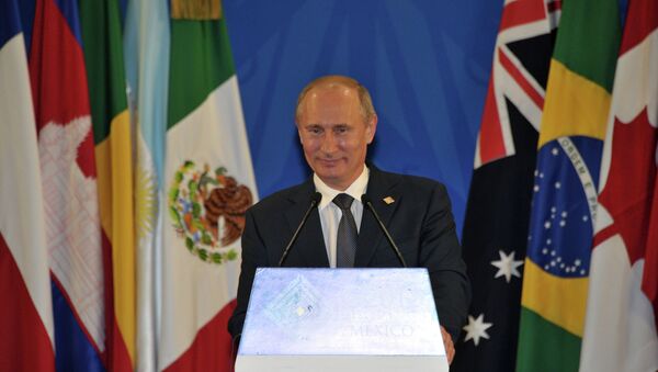 В.Путин на саммите большой двадцатки в мексиканском Лос-Кабосе