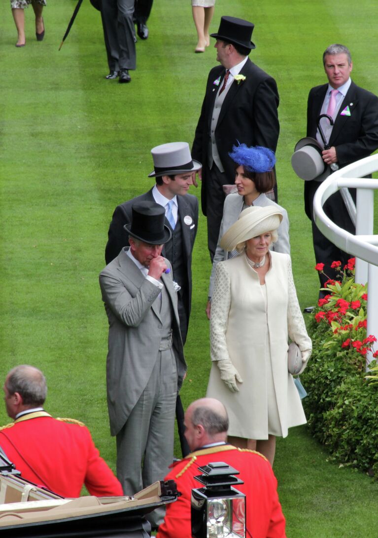 Принц Чарльз с супругой Камиллой на королевских скачках Royal Ascot