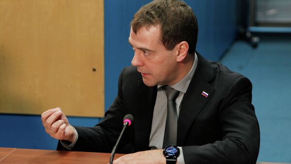 Д.Медведев посещает Московский центр автоматизированного управления воздушным движением во Внуково