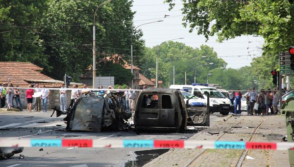 Два автомобиля взорваны в центре Белграда