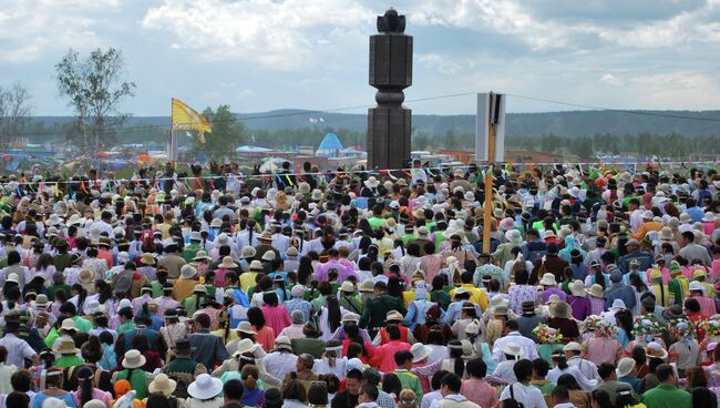 Национальный праздник Ысыах в Якутске. Архивное фото