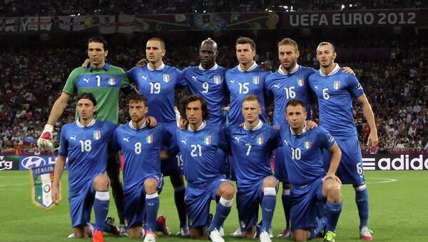 Футболисты сборной Италии. Архив