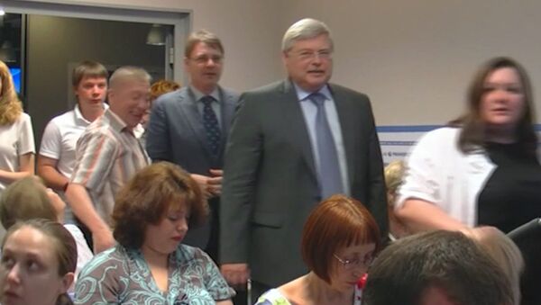 Первым гостем на открытии проекта РИА Новости в Томске стал губернатор