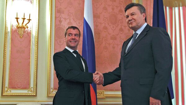 Рабочий визит Д.Медведева на Украину. Архив