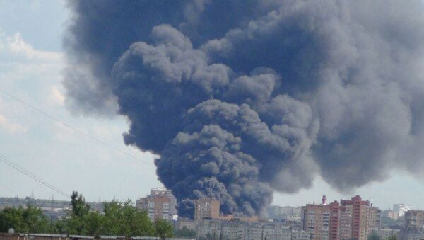 Пожар в Подольске