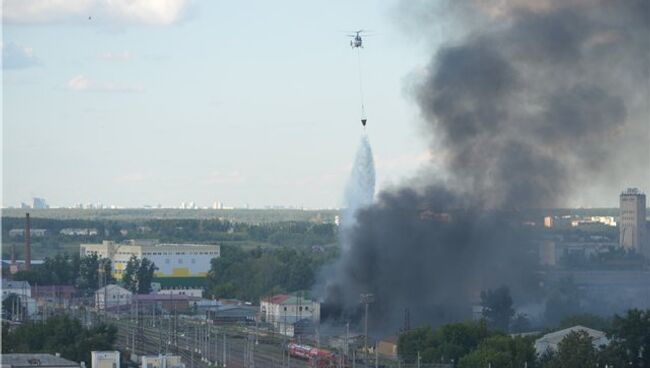 Пожар в Подольске