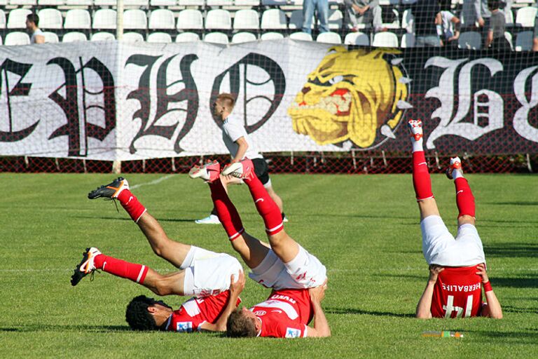 Футболисты Спартака, замененные после первого тайма, замин