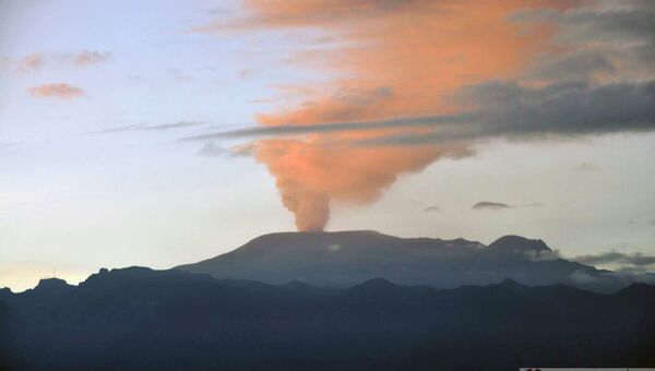 Извержение вулкана Невадо дель Руис, Колумбия