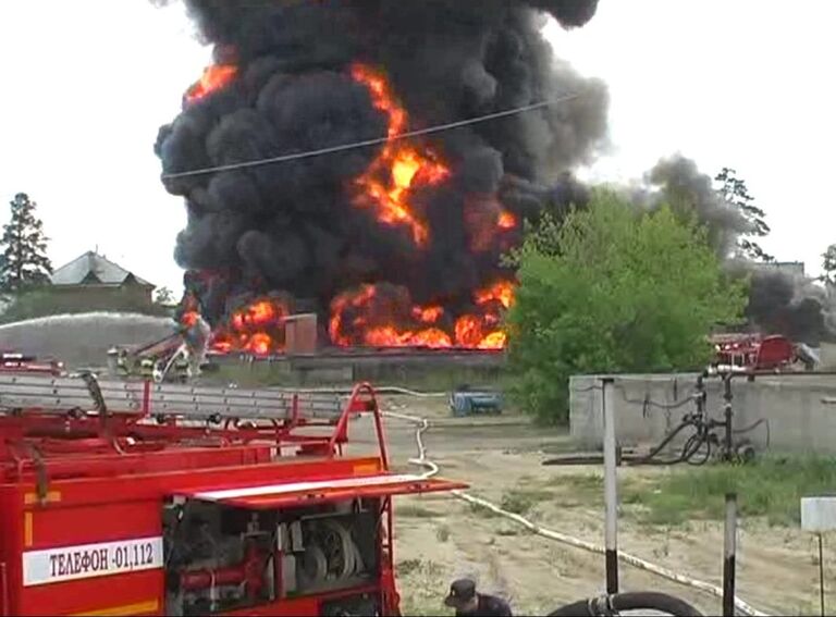 Пожар в Ангарске