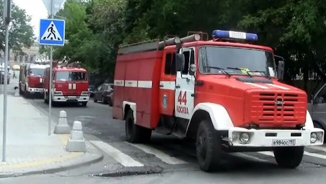 В центре Москвы загорелся подземный паркинг строящейся высотки