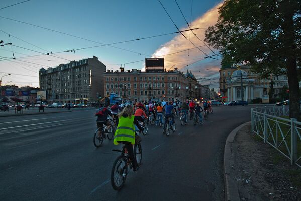 В эти выходные в Петербурге прошёл ежегодный городской велоп