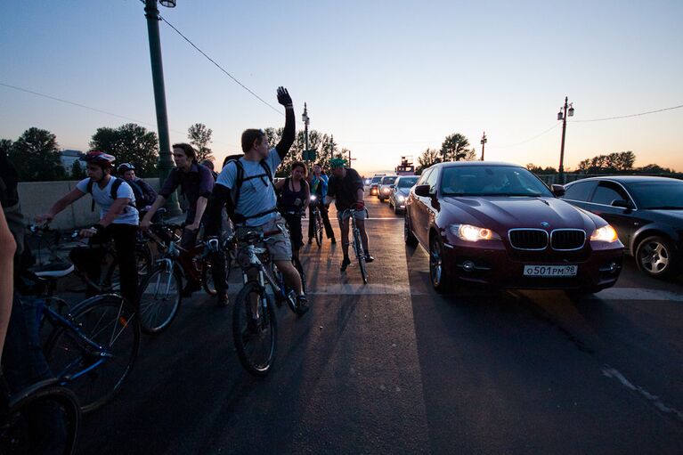 В эти выходные в Петербурге прошёл ежегодный городской велоп