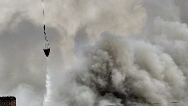 Пожар в академии Жуковского произошел из-за возгорания электропроводки