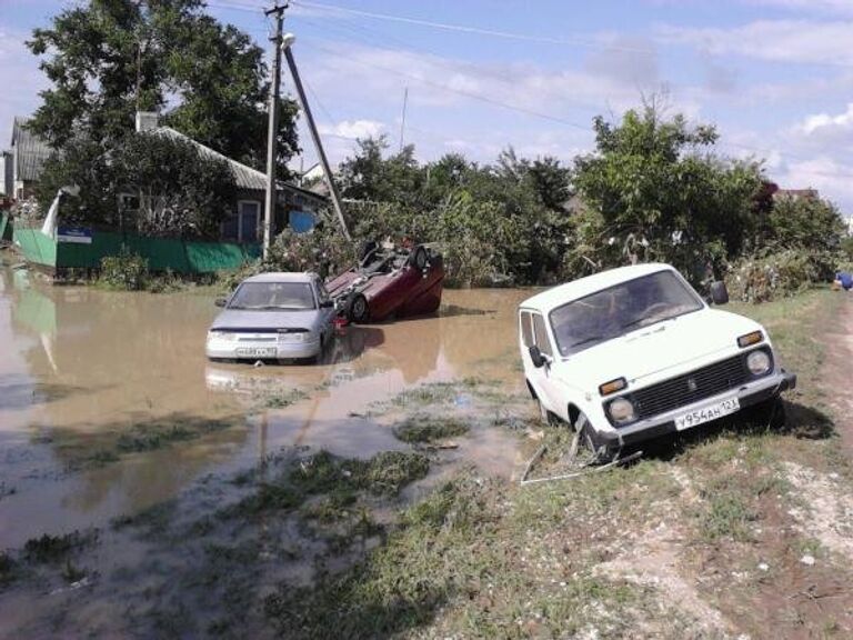 ливень дождь наводнение Краснодарский край Кубань стихия