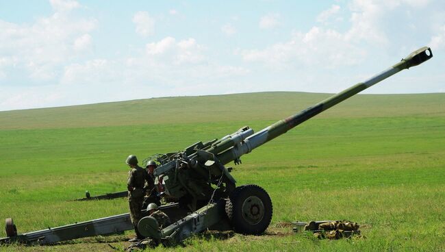 Боевые занятия на полигоне ЦВО