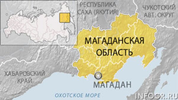 Магадан, Магаданская область. Карта