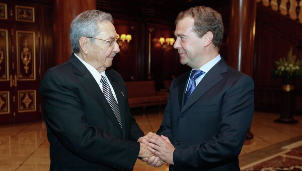 Встреча Д.Медведева с Р.Кастро