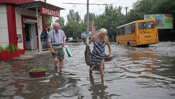 Последствия ливня в Одессе