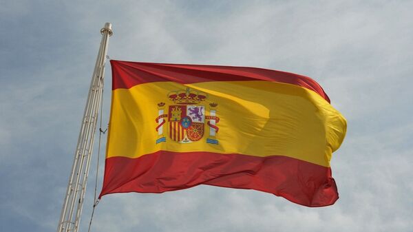 Флаг Испании, архивное фото