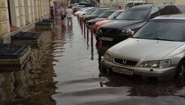 Дождь ливень Москва потоп
