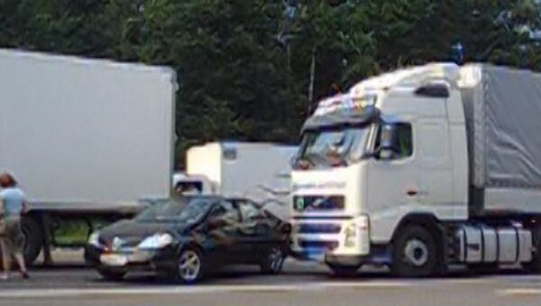 Восемь автомобилей столкнулись на Минском шоссе в Подмосковье