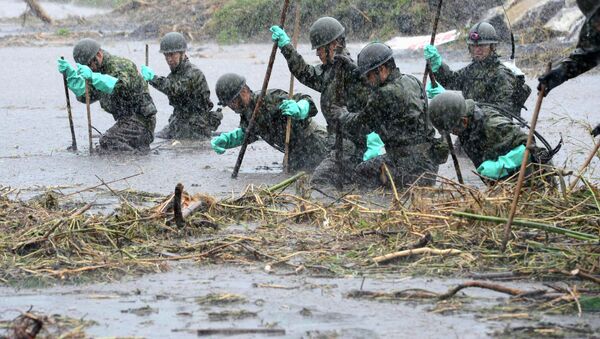 Последствия ливневых дождей в Японии
