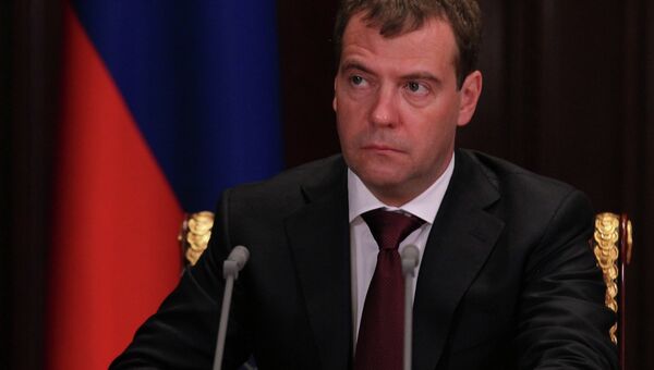 Премьер-министр Д.Медведев. Архивное фото