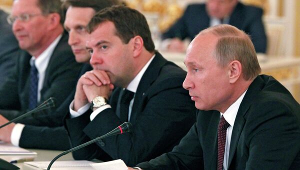 Первое заседание Госсовета РФ в новом составе в Кремле