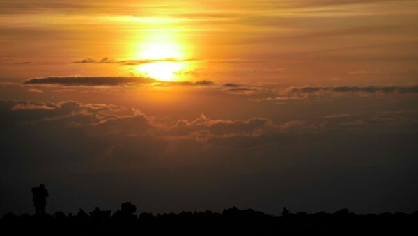 Закат на Камчатке. Архивное фото