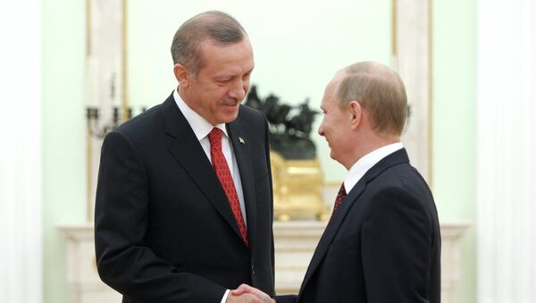 Встреча президента РФ В.Путина с Р.Эрдоганом. Архивное фото