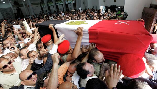 Похороны бывшего вице-президента Египта Омара Сулеймана