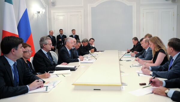 Встреча В.Путина и М.Монти в Сочи