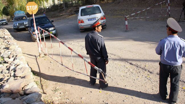 Пост при въезде в Горно-Бадахшанскую автономную область