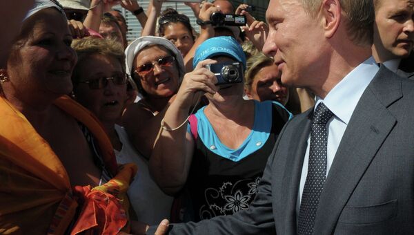 Президент РФ В.Путин посетил Геленджик с рабочей поездкой