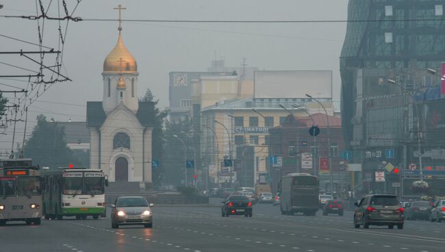 Смог в Новосибирске