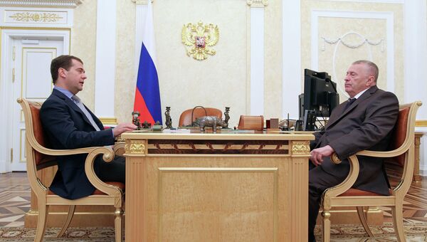 Д.Медведев встретился с В.Жириновским. Архив