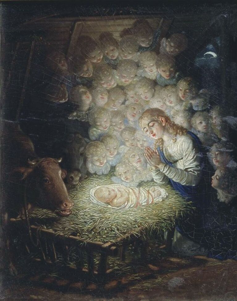 Картина В. Боровиковского Рождество, 1790