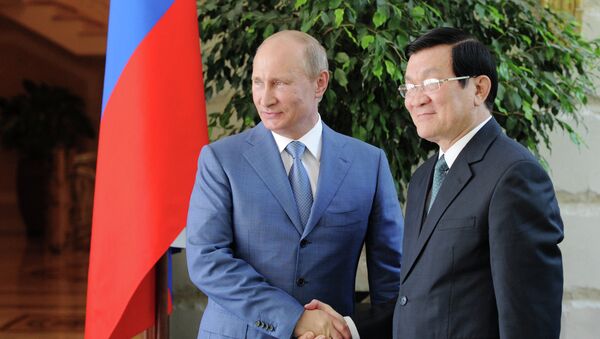 Встреча президента РФ В.Путина с Чыонг Тан Шангом. Архив