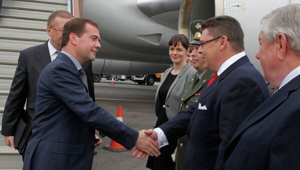 Д.Медведев прибыл в Лондон на открытие Олимпиады - 2012