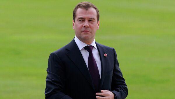 Дмитрий Медведев на приеме в Букингемском дворце