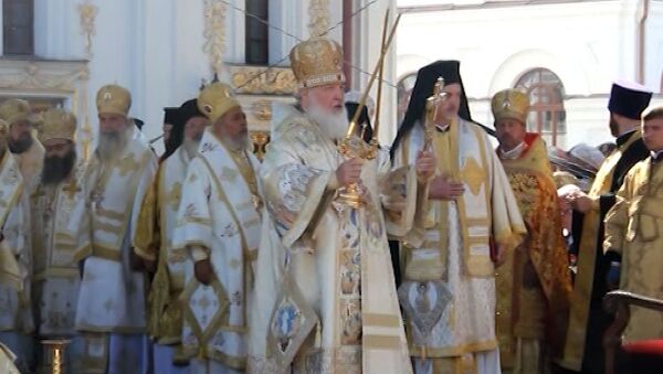 Литургия с патриархом Кириллом в Киеве в честь Дня крещения Руси