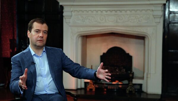 Премьер-министр РФ Д.Медведев дал интервью газете Таймс