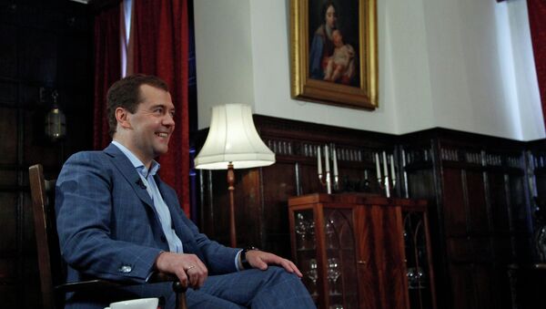 Премьер-министр РФ Д.Медведев дал интервью газете Таймс