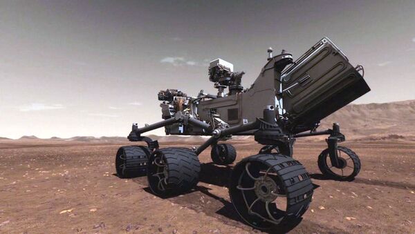 Марсоход Curiosity в поисках следов жизни ездит по 3D-макету Красной планеты