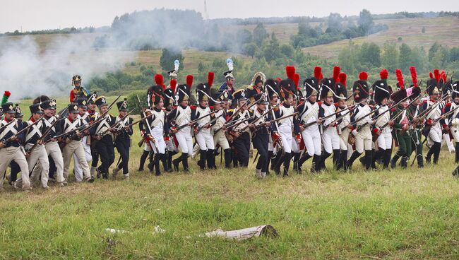 реконструкция сражение Смоленск война 1812. Архив