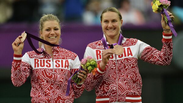 Российские теннисистки Мария Кириленко и Надежда Петрова